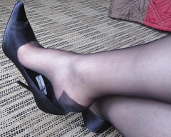My legs in classic Nylons