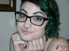 Nerdy Punk Teen With Glasses