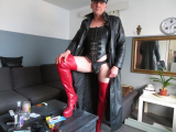 Finnish kinky leather gay Juha Vantanen in leather outfit