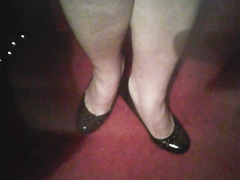 Black... studded... 4 inch heels - N