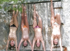 Epic collection of Amateur Teen Groups Flashing in Public - N