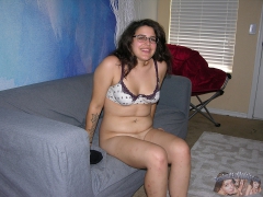 Glasses Teen Modeling Nude - N