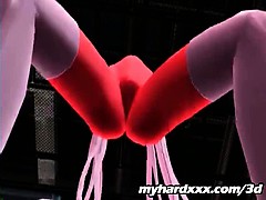 3D Latex Strip Dance