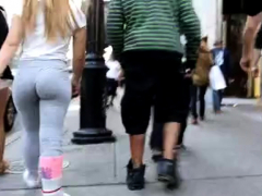 Candid Sexy Blonde Whooty On The Street