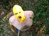 Slave Outdoor Piss and Fuck