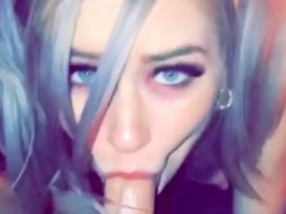 August POV Blowjob Handjob Cum in Mouth