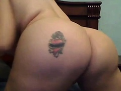 Cam slave, tit slapping and fucked ass