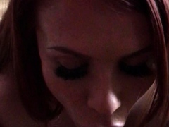 Amateur redhead blowing pov style