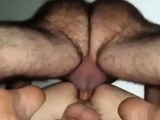 Hairy Daddy Breeds Boy from Below